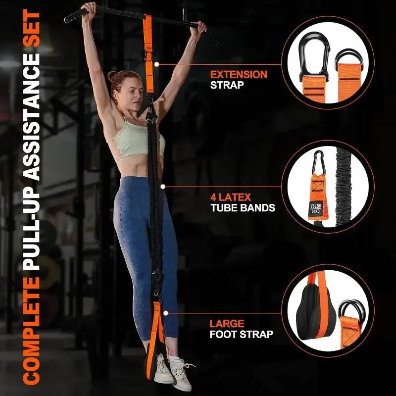 Pull up Assistance Bands Adjustable Heavy Duty Resistance Band Pull up Assist Bands for Men Women Strength Training Assist Bands